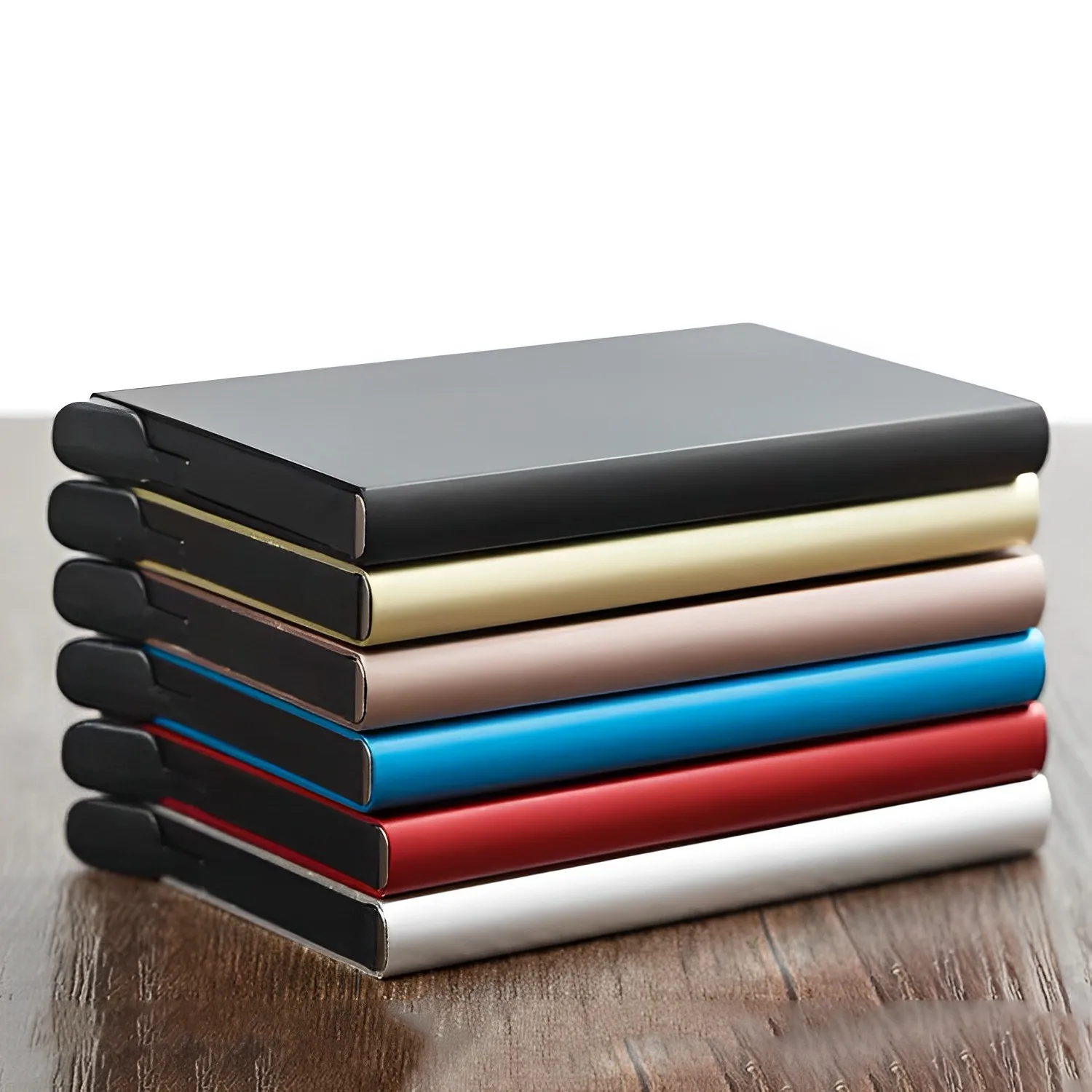 S0af83e3e2abe4fdb80026e28687739e8m ID Credit Bank Card Holder Wallet Luxury Brand Men Women Anti Rfid Blocking (New) - Image 1