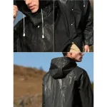 Waterproof EVA Raincoat for Adults Thicken Hooded Outdoor Rainwear Womens Clothing Raincoat Covers (New)