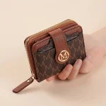 Womens Wallet for Multiple Card Slots, Cash Pocket, Retro Style Mini Purse, Minimalist (New)