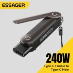 Essager USB C to Type C OTG Adapter Foldable Adapter (New)