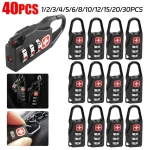40 1 Mini Security Customs Lock Combination Code Number Lock Padlock Password Padlock for (New)
