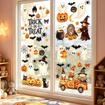 Halloween Window Clings, Halloween Decorations, Indoor Fall Decor Stickers | 6 Sheets of (New)