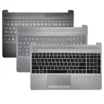 New US Keyboard For HP 250 G8 G9 256 255 G8 G9 15S-DU 15S-DR 15-GW 15-DW TPN-C139 Palmrest Upper Cover Case Silver Black Grey (New)