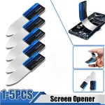 1 5 Stainless Steel Blade Soft Thin Pry Spudger Cell Phone Tablet Screen Battery (New)