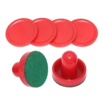 8 set Standard Plastic Air Hockey Pushers And Pucks Replacement For Game Tables Goalies (New)