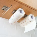 46026 Of The Kitchen Wall Hanging Paper Towel Rack, Perforation Free Dish Cloth, Plastic (New)