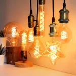 E27 LED Filament Light Bulb 220V 4W A60 ST64 T45 T185 G80 G95 (New)