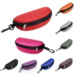 1 Portable Sunglasses Case Protector Oxford Cloth Hard EVA Zippered Eyeglasses Case with (New)