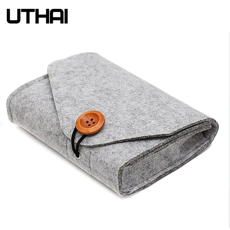 S0ea5b8e46fd448c7bc13c7137e97bedeY UTHAI T29 Portable 2.5HDD Case Storage Bag For Macbook Charger Mouse Mobile Power (New) - Image 1