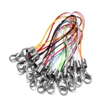 100 Strap Cord Lanyard Lariat Strap Cords Lobster Clasp Rope Keychains Hooks Mobile (New)