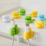 Multifunctional Cable Organizer Clip Holder Thumb Hooks Wire Wall Hooks Hanger Storage Cable (New)