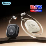 Elough 120W USB C To USB C Retractable Charging Cable With Type C (New)