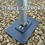 2 RV Awning Support Footplates, Suitable for Omnistor, Heavy Stabilizer Base, Suitable for (New)