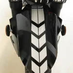 Motorcycle Arrow Stripe Stickers Fender Paste Universal Waterproof Oilproof Reflective Motorbike Tape Decal (New)