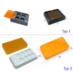 4 Holes 8 Holes Dental Veneer Storage Box Teeth Patch Shading Light Storage Case (New)