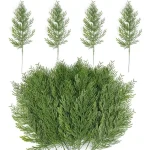 Christmas Faux Cedar Stems, Artificial Faux Cedar Branches, Christmas Greenery Pine Picks for (New)