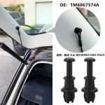 2 4 Car Retainer Clips Black Vehicle Trunk Luggage Rack Hook Pivot Fastener Buckle (New)