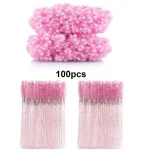 100 Disposable Eyelash Brushes Spoolies Micro Lash Mascara Wands Combs Wholesale for Eyelash (New)