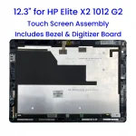 12.3" 2736x1824 LCD Touch Screen Assembly With Bezel Digitizer Board for HP Elite X2 1012 G2 925556-001 Replacement (New)