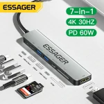 Essager 7 In 1 USB C Hub PD60W Fast Charging (New)