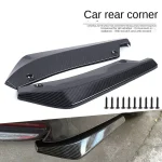 Car Front Rear Bumper Strip Lip Spoiler Diffuser Splitter Scratch Protector Carbon Fiber (New)
