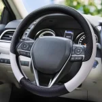 Durable Anti Slip Car Steering Wheel Cover Microfiber Leather Steering Wheel Cover Universal Fit (New)