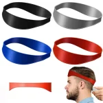 Curved Silicone Hair Trimming Tool DIY Fade Haircut Template Barber Neckline Shaving Headband (New)