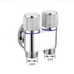 Toilet Bidet Sprayer Triangle Valve 1 In Two Double Control Faucet G1 2 Rotary (New)