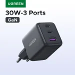UGREEN 30W GaN Charger 3 Ports PD 3 USB C Charger For iPhone (New)