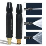 1 High Pressure Water Gun Household Car Wash Water Black Car Wash Nozzle Diamond (New)