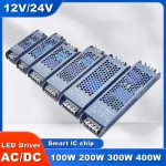 12V 24V LED Power Supply 45W 60W 100W 150W 200W 300W 400W AC DC (New)