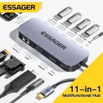 Essager 11-in-1 USB Hub HDMI-Compatible VGA 4K 30HZ Type-c Universal (New)