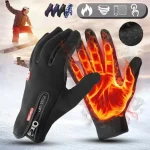 Touchscreen Warm Gloves Outdoor Cycling Driving Motorcycle Waterproof Cold Gloves Windproof Non Slip Womens (New)