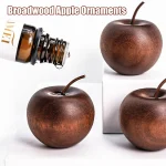 3 1 Wooden Apple Shaped Essential Oil Diffuser Fragrance Diffuser Suitable For Home Bathroom (New)