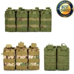 1000D Tactical Magazine Pouch Double Triple Quadruple Mag Pouch Airsoft Ak 5.56mm M4 Ar Rifle (New)