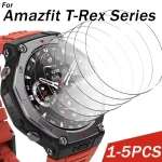 1-Tempered Glass Film Amazfit T-rex 3 2 Screen (New)