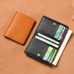 Classic Designer PU Leather Small Wallet for Men Short Simple Womens Purse Fashion (New)