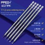 PPD T12 Series Soldering Iron Tips Replacement Heater Solder Head T12 KU KUS IS I BJS BL For T12 (New)