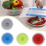 1 Microwave Splatter Cover Heating Folding Cover Foldable Drain Basket Oil proof Splash proof Cover (New)