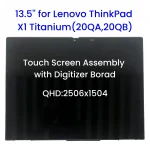 13.5-inch for Lenovo ThinkPad X1 Titanium Type 20QA 20QB LCD Touch Screen Assembly with Digitizer Board B135QAN01.0 LPM135M467 (New)