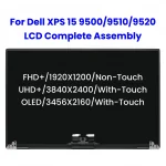 For Dell XPS 15 9500 9510 9520 P91F001 P91F002 15.6'' Laptop LCD Touch Screen Complete Assembly Replacement Original New (New)