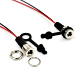 5A IP68 Waterproof 5.5 X 2.1MM 5521 5525 DC Power Socket Female Jack Panel (New)
