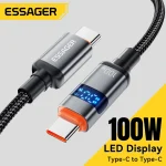 Essager Digital Display USB Type C To USB C Cable (New)