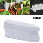 100 Garden Plant Labels Plant Accessories Flower Pots Plastic Plant Tags Nursery Markers (New)