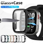 Glass Case Amazfit Bip Max Tempered Glass Screen Protector & (New)