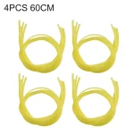 4 set 4 Sizes Trimmer Chainsaw Blower Yellow Fuel Line Hose Gas Pipe Tubing (New)