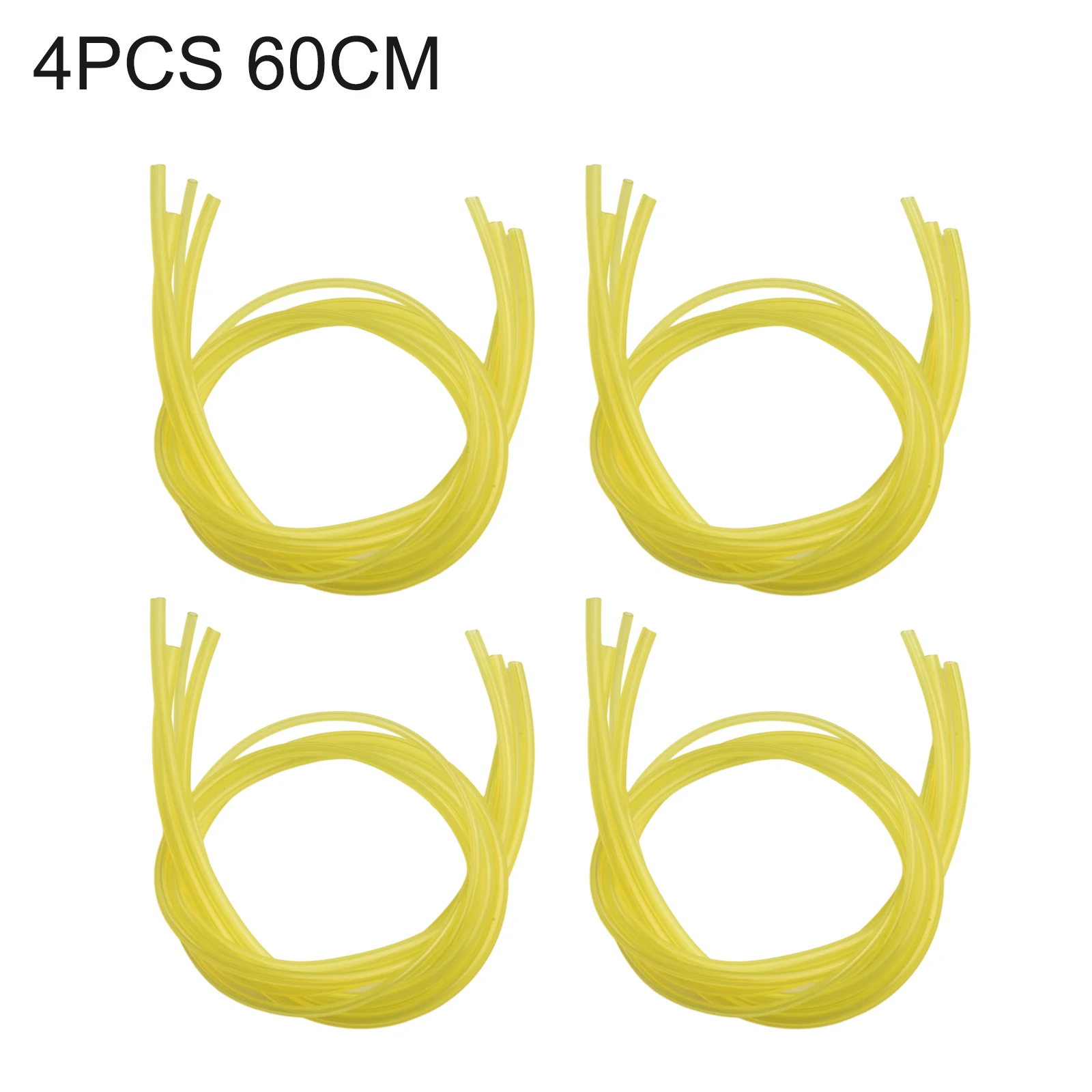 S1448fe6058984ffba1aaadb59c5d31abr 4 set 4 Sizes Trimmer Chainsaw Blower Yellow Fuel Line Hose Gas Pipe Tubing (New) - Image 1