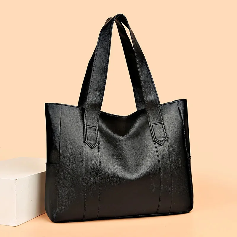S145bed4aaf9a480eab3a974bc418f8901 Vintage large capacity canvas womens handbag shoulder bag commuting work leisure handbag travel (New) - Image 1