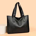 Vintage large capacity canvas womens handbag shoulder bag commuting work leisure handbag travel (New)