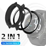2-IN-1 Protective Film Case Garmin Venu 4 41mm 45mm, Screen (New)